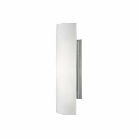 KUZCO LIGHTING LED Wall Sconce With Segmental Shaped White Opal Glass WS6214-CH